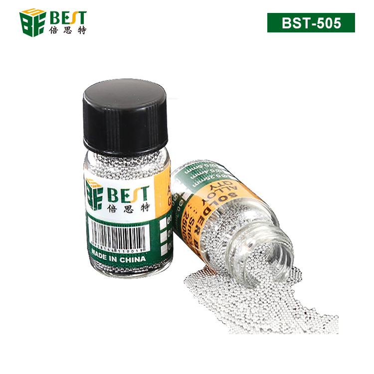 BST-505 錫珠 BGA封裝 植錫球Sn63/Pb37 BGA有鉛錫珠 2.5萬(wàn)粒裝小瓶含鉛錫球 0.3芯片植錫錫粒焊接