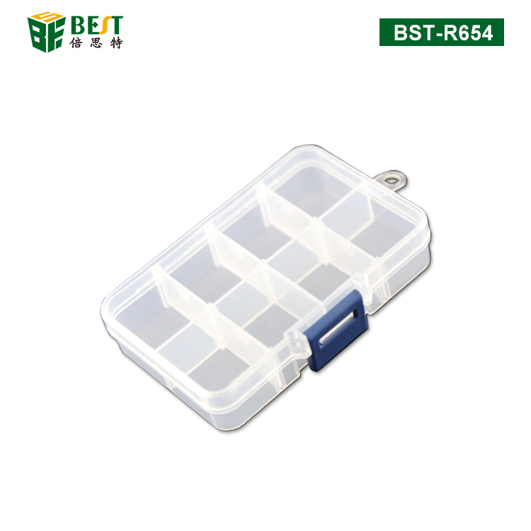 BST-R654 8格自定義透明塑料元件盒