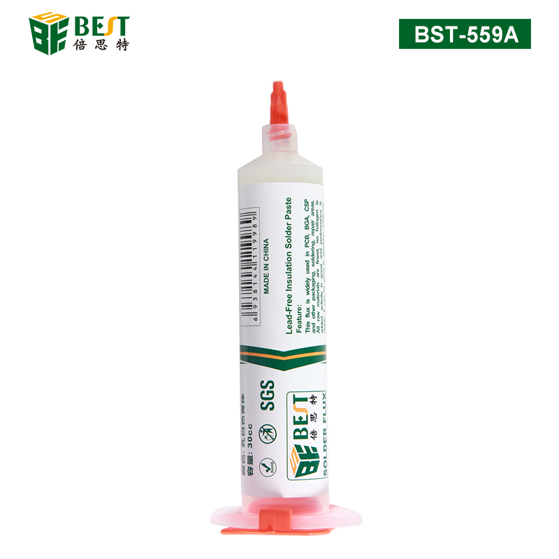 BST-559A 無(wú)鉛絕緣助焊膏 BGA助焊膏 免洗維修松香 無(wú)鉛無(wú)鹵助焊劑焊油 針筒式焊油30cc